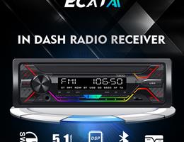 In-dash one Din MP3 multi-media player