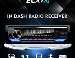 In-dash one Din MP3 multi-media player