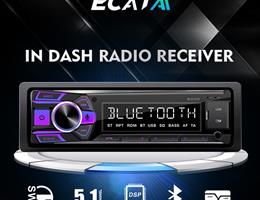 In-dash one Din MP3 multi-media player