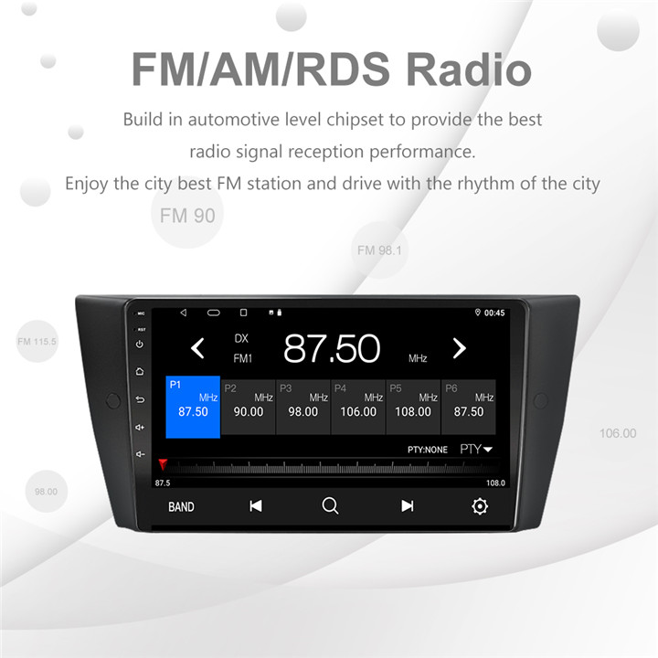 Android 10.1 Car Radio navigation 9 inch BMW 3 Series 328i 335i 325i 2005 - 2011 (E90E91E92E93)-Radio FM AM RDS.jpg