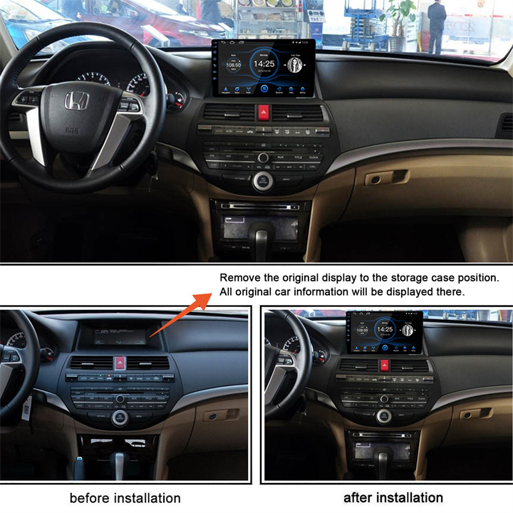 10.1 inch car Audio Android 10.1  Navigation for Honda Accord 8th 2008-2011-installation effect.jpg