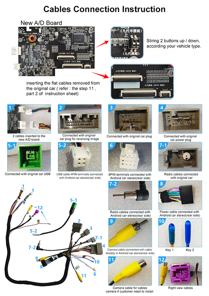 10.1 inch Car Android 11 navigation for Accord 9th 2013-2017-cables connection instruction-V5.jpg