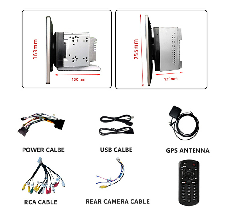 10.1 inch rotatable Android 10 Navigation-accessories.png