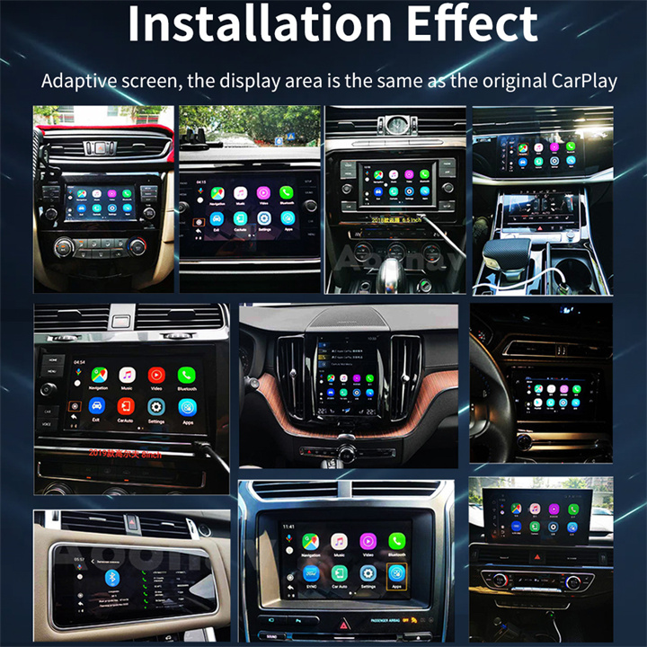 CarPlay AI Android Box Car Multimedia Player 4+64G -installation effect.jpg